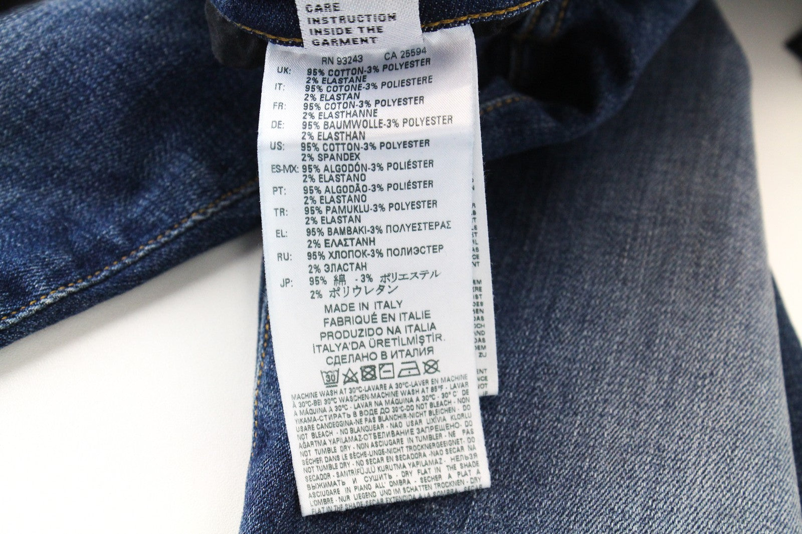 DIESEL D-Amny 086AV W31/L32 Men Jeans Stretch Zip-Fly Denim Skinny Distressed