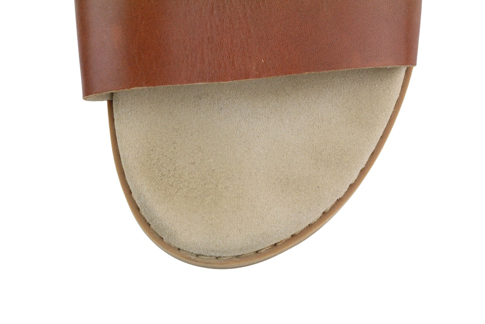 TIMBERLAND A23VZ moteriškos basutės, 36 dydžio, rudos, odinės, atviros nosies, be kulnų, laisvalaikio bateliai. 