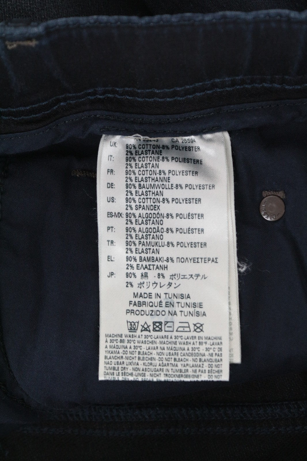 DIESEL Krooley-Ne 0686F W26 vyriški džinsai tamprūs berniukams mėlyni sportiniai Jogg siaurėjantys 