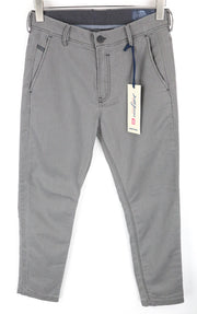 DIESEL Slim-Chino-M-NE 0685E W28 vyriški džinsai su sportinėmis kelnėmis, pilki, labai tamprūs, su užtrauktuku 