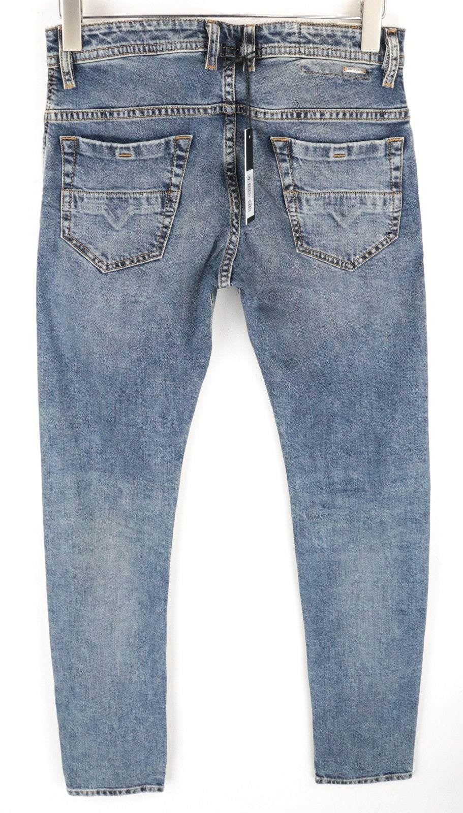 DIESEL Thommer 084UX W28/L32 vyriški džinsai su užtrauktuku, akmens spalvos, ploni, aptempti, dažyti