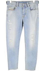 DIESEL Larkee-Beex 087AX Mens Jeans W32/L32 Tapered  Distressed Washed Blue