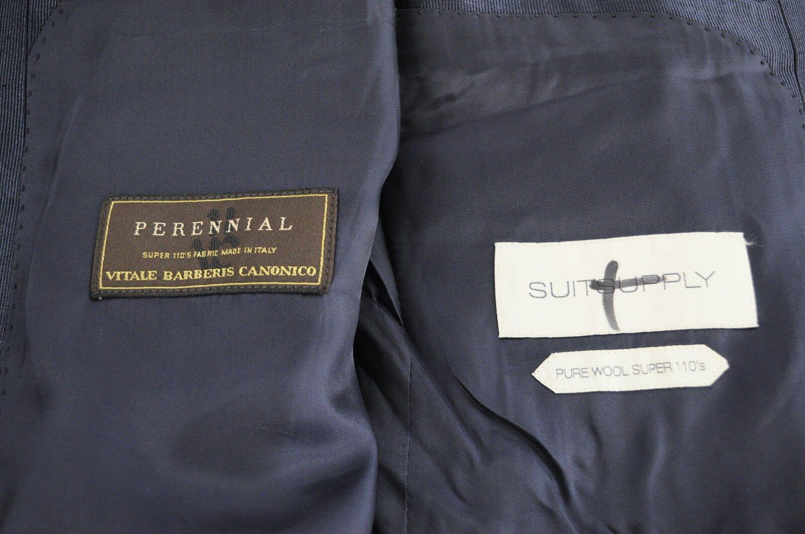 SUITSUPPLY Manhattan švarkas UK38R smokingas tamsiai mėlynas vilnonis super klasikinis 