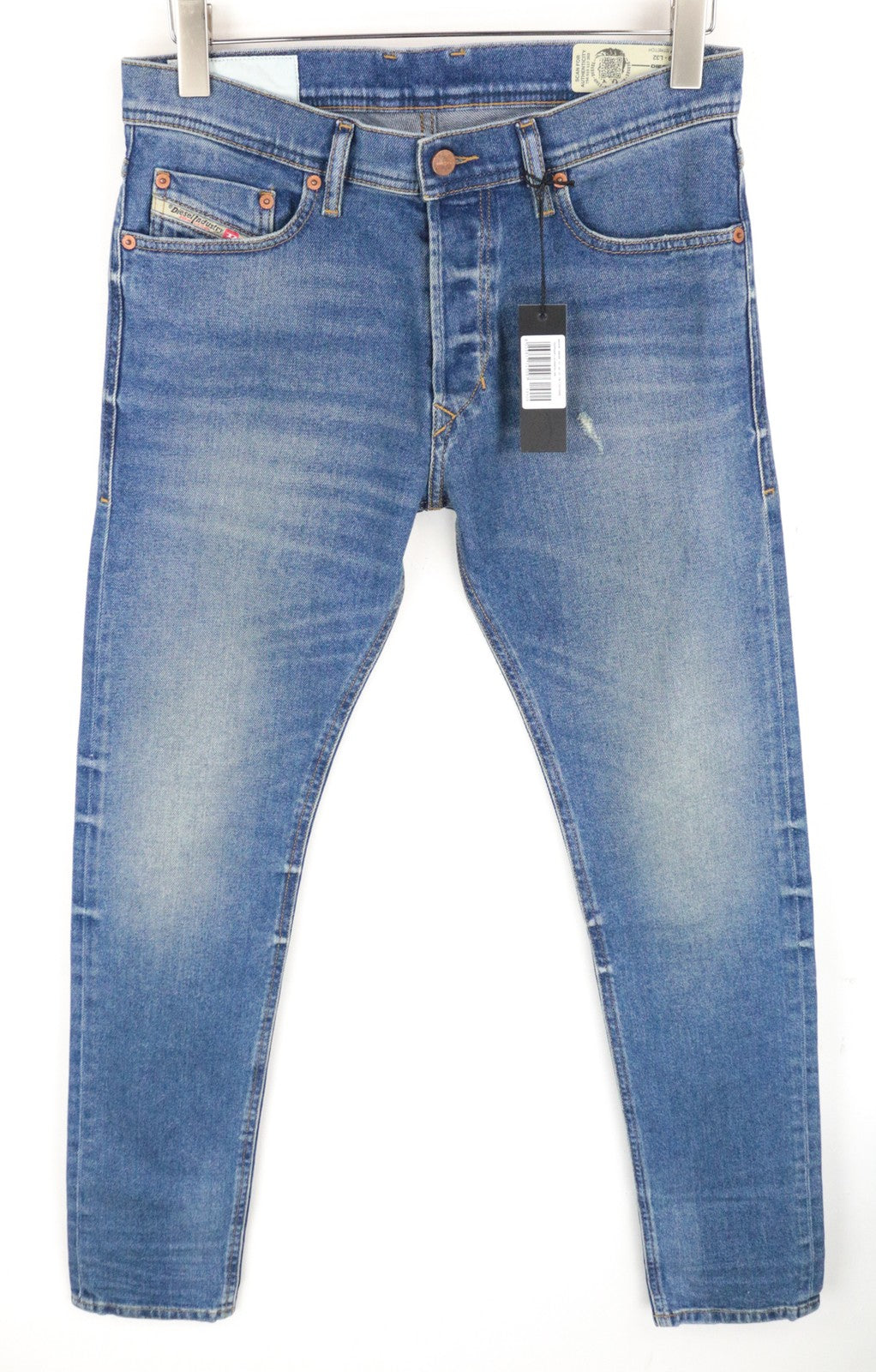 DIESEL Tepphar 089AW W29/L32 vyriški džinsai Slim Carrot spalvos su dirbtiniais dėmėtais džinsais 