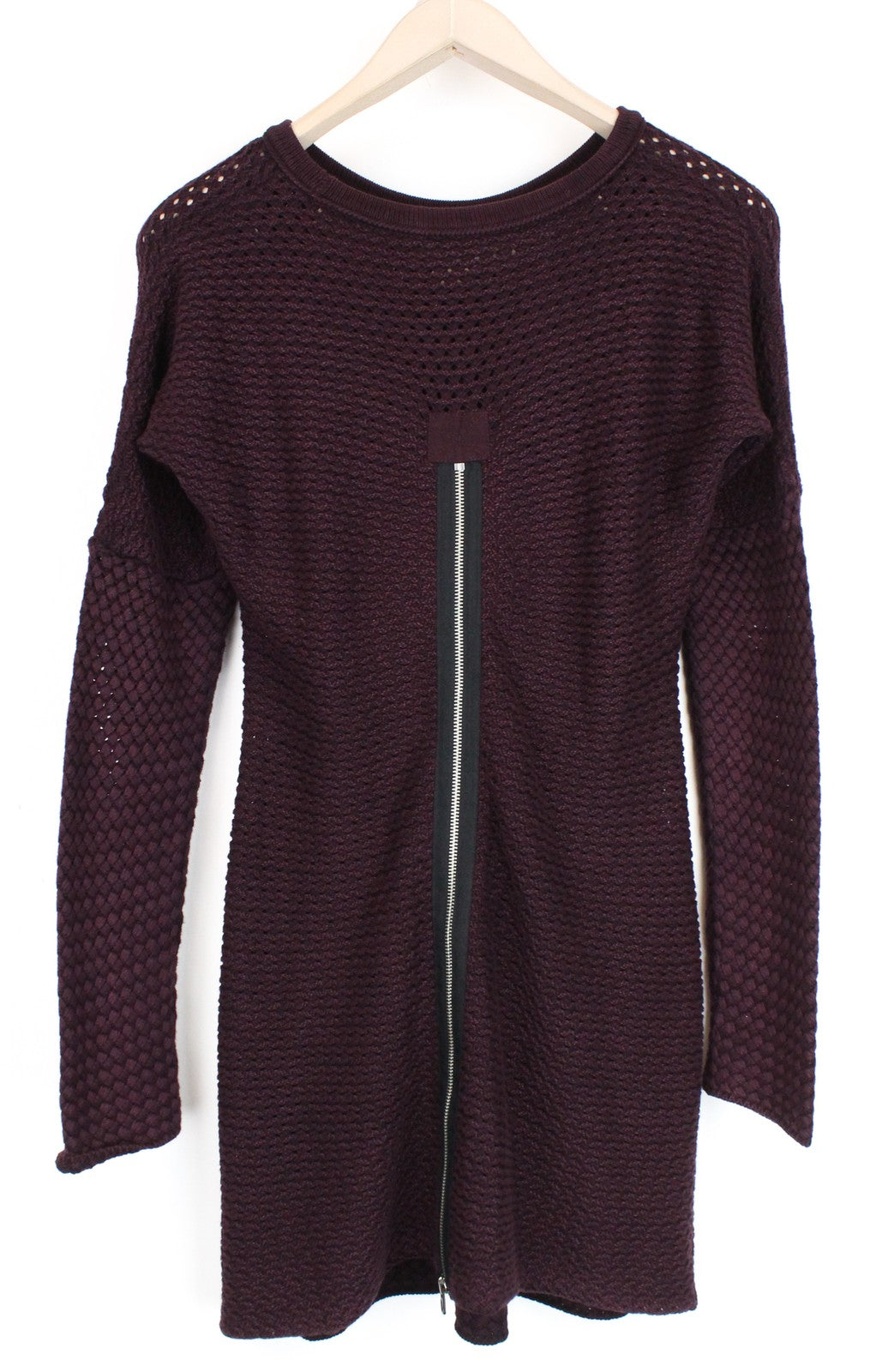 REPLAY megzta moteriška suknelė XS dydyje, tamsiai mėlyna, prigludusi kirpimo suknelė 