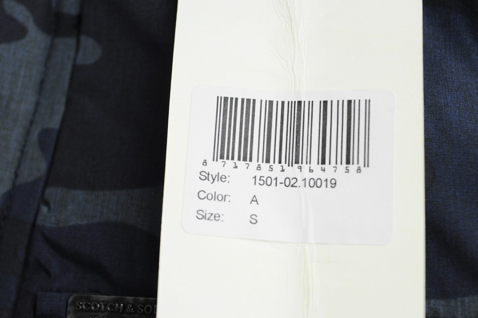 SCOTCH &amp; SODA Couture vyriška striukė S, karinės mėlynos spalvos, su pamušalu ir gobtuvu. 