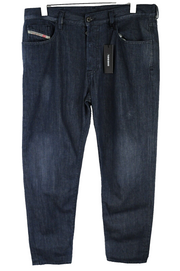 DIESEL Mharky 088AC Mens Jeans W34 Slim  Buttoned Blue Washed