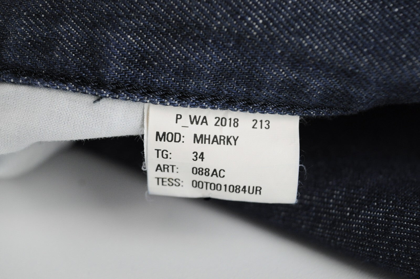 DIESEL Mharky 088AC Mens Jeans W34 Slim  Buttoned Blue Washed