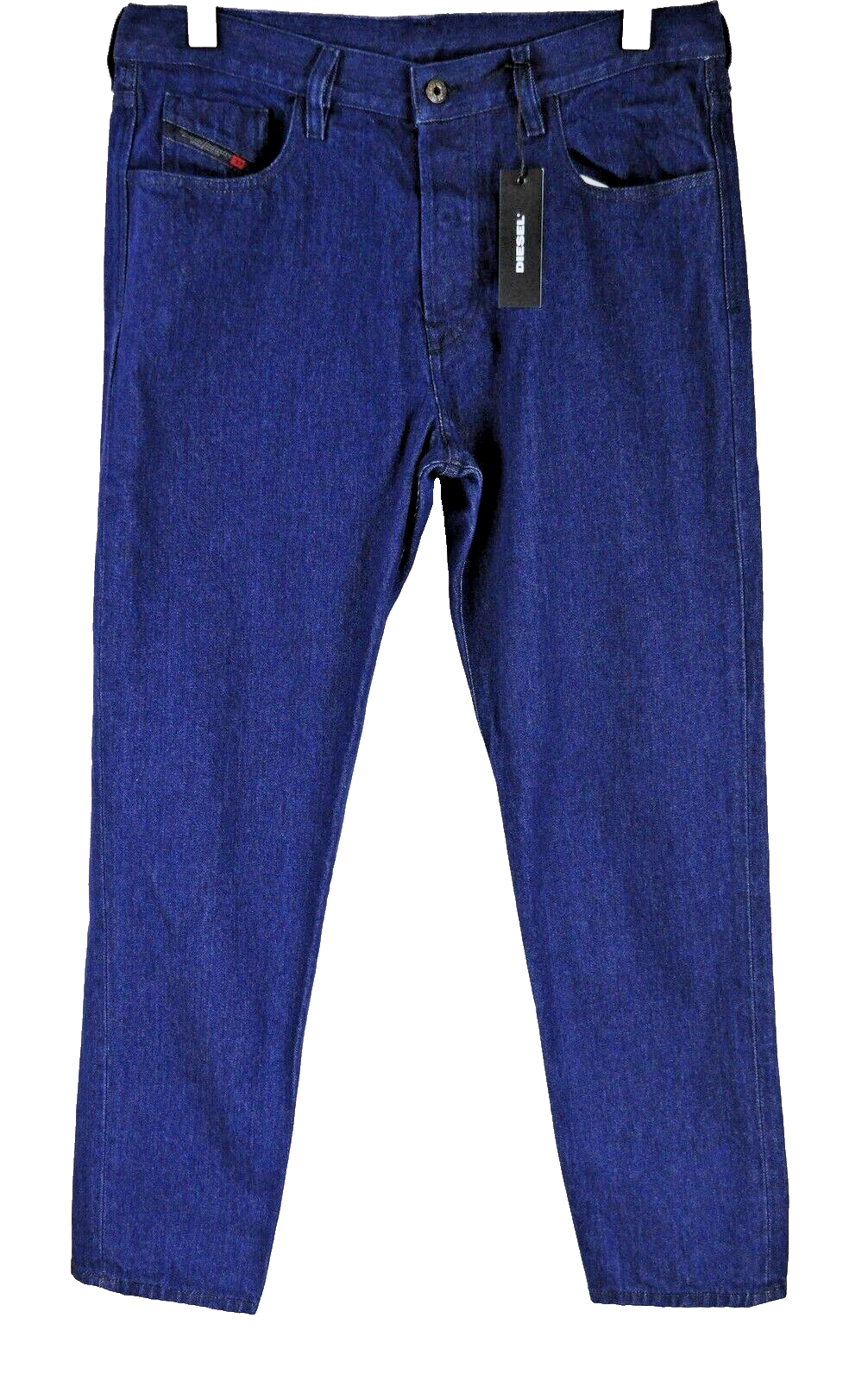 DIESEL Mharky 069GV Mens Jeans W34 Dark Buttoned Slim Blue