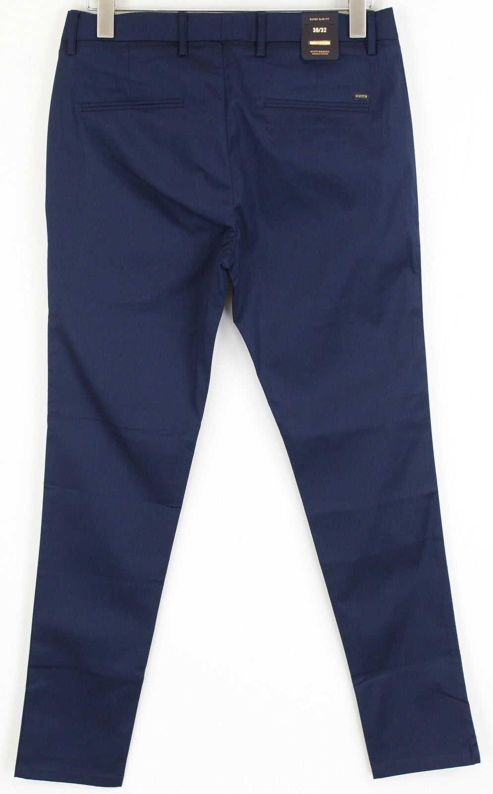 SCOTCH & SODA Mott Mens Trousers W30/L32 Navy  Stretch Super Slim Classic