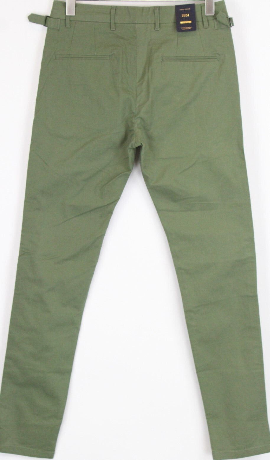 SCOTCH & SODA Mott Mens Trousers W29/L34 Green  Stretch Super Slim Chino