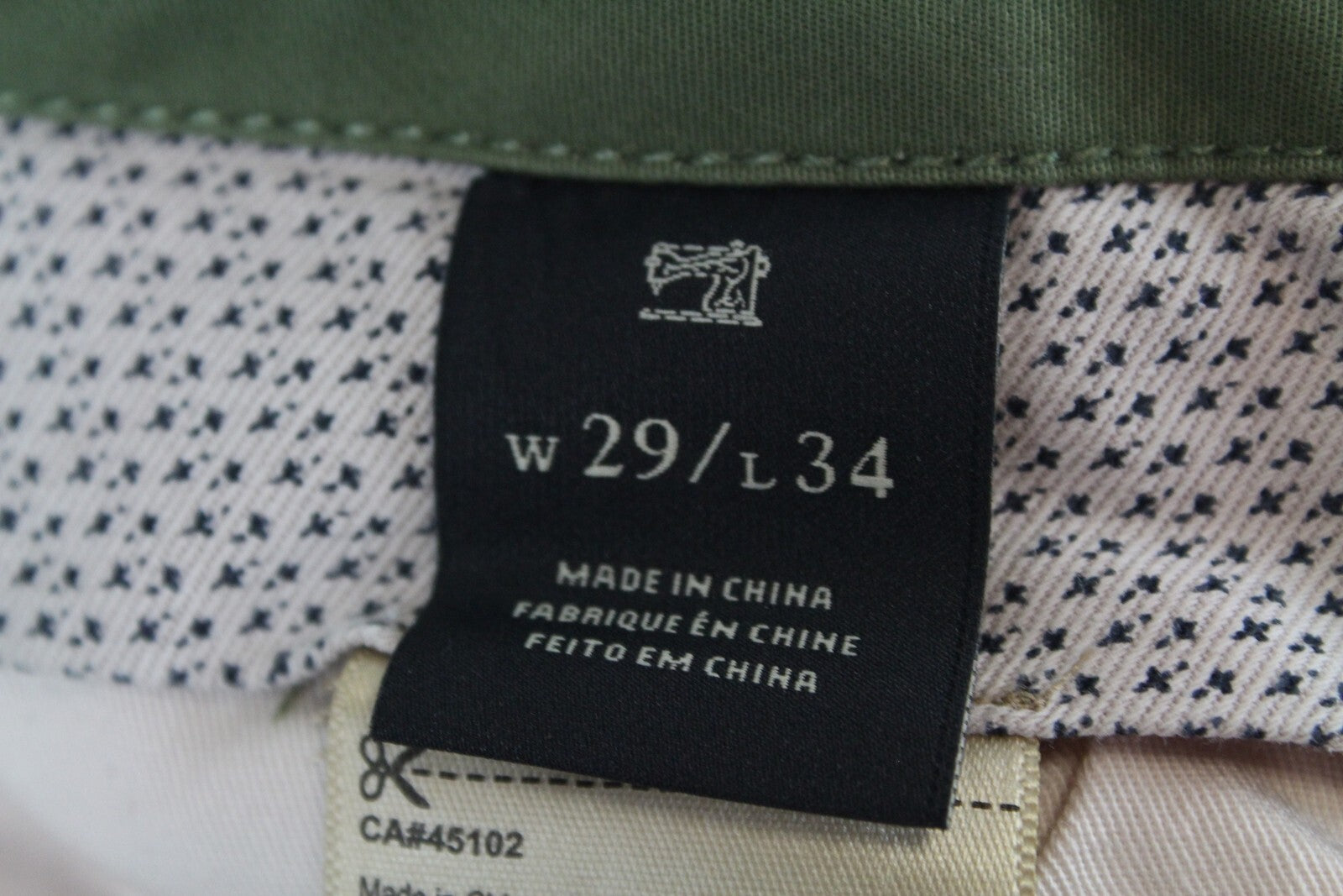 SCOTCH & SODA Mott Mens Trousers W29/L34 Green  Stretch Super Slim Chino