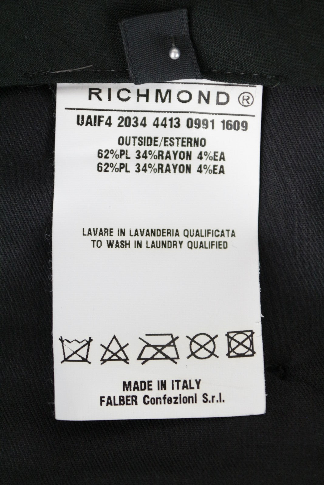 RICHMOND X Men's Trousers 48 Striped Grey Zip-Fly Chino Styled Classic Pocketed