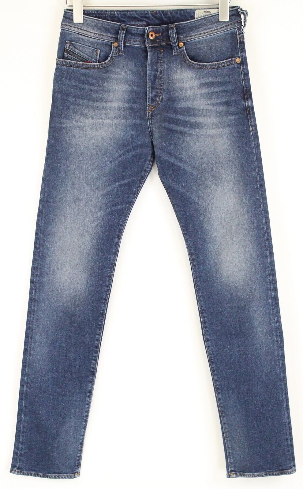 DIESEL Buster 084NS vyriški džinsai W28/L32 Classic Slim Tapered mėlyni tamprūs 