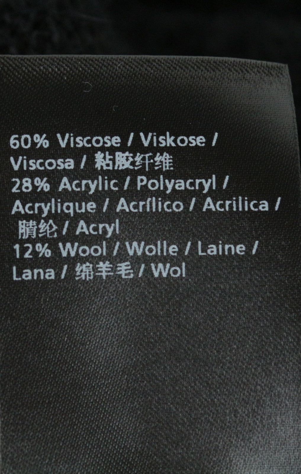 DENHAM Nikko moteriškas megztinis L dydžio vilnos mišinio megztinis minkštas, laisvas, juodas 