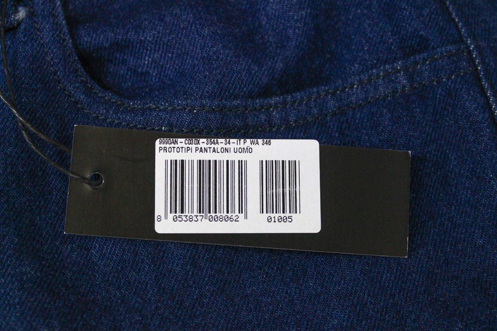 DIESEL Mharky 0078F vyriški džinsai W34 mėlyni, įprasti, netempiami, su sagomis 