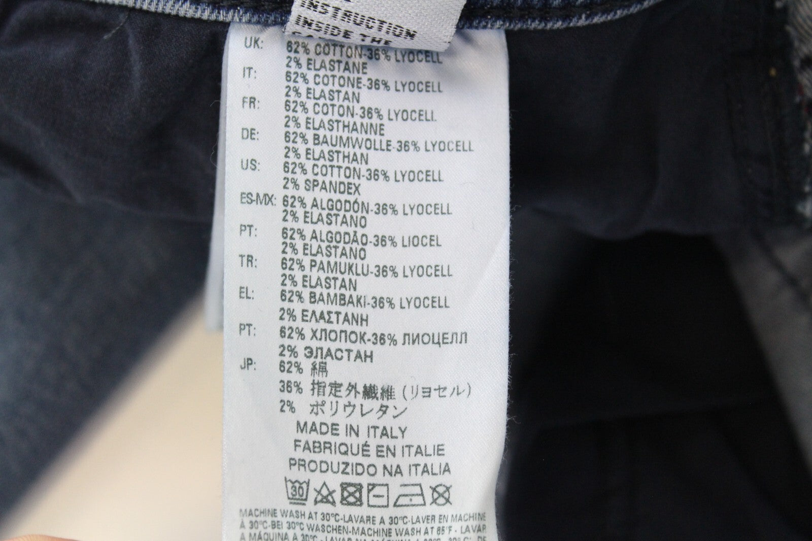 DIESEL Tepphar-R 084SV vyriški džinsai W31/L32 šviesiai mėlyni, ploni, su sagomis, morkų spalvos 