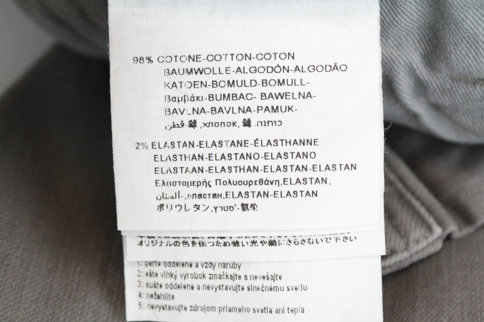 REPLAY Anbass vyriški džinsai W29/L32 su užtrauktuku ir tampriu džinsu, plono kirpimo, šviesiai pilki 