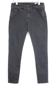 DIESEL Slandy 0680I Women's Jeans W32/L32 Slim Skinny Washed Black Denim