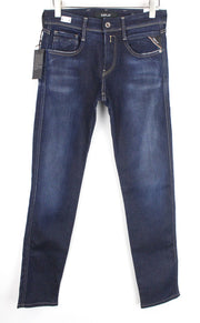 REPLAY Anbass Ice Blast Men's Jeans W29/L32 Slim Fit Washed Out Blue Stretch