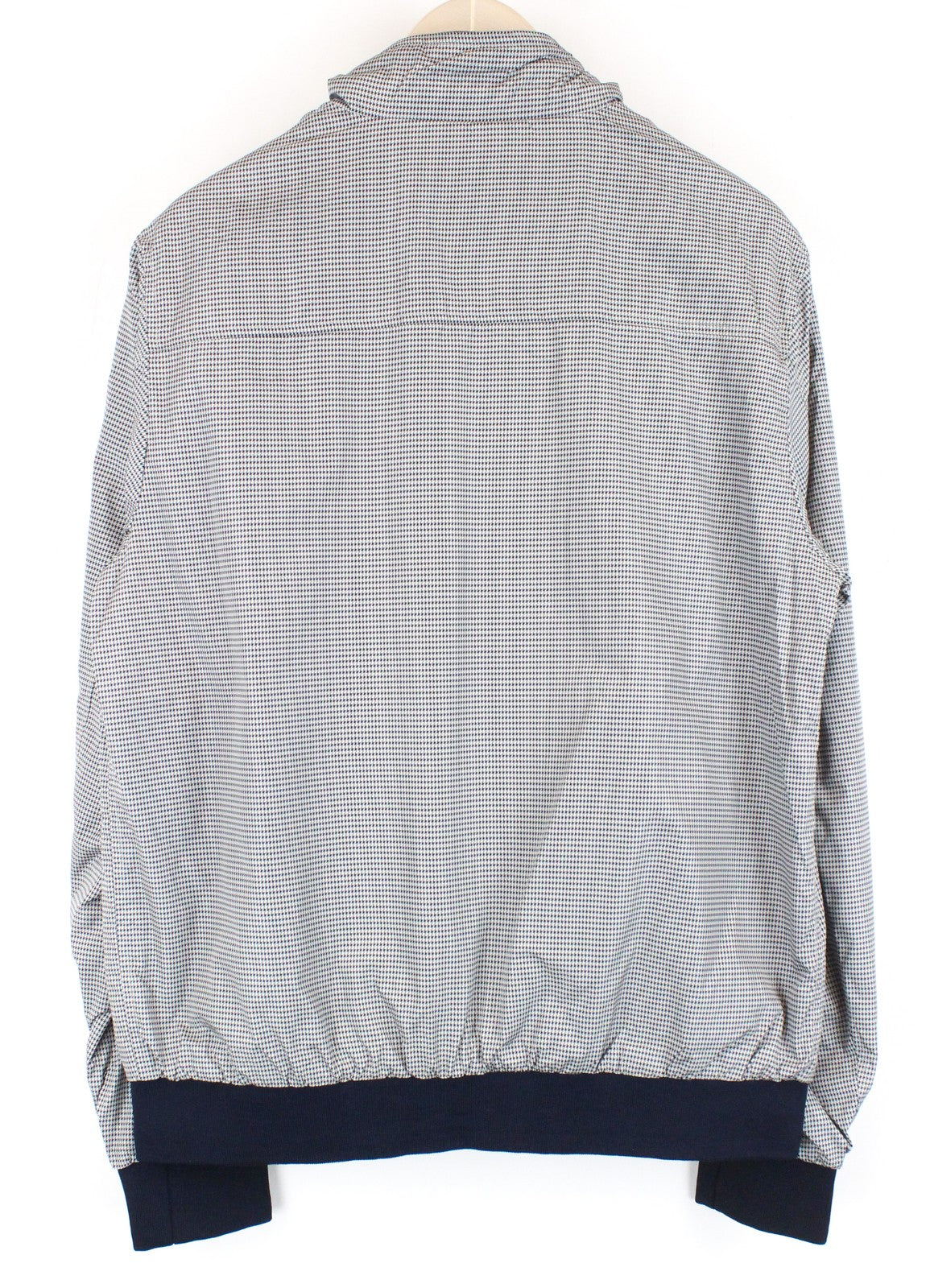 SCOTCH &amp; SODA Couture švarkas M vyriškas pilkas paltas su pamušalu ir raštuotu raštu 