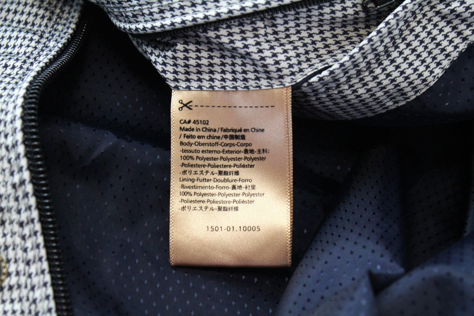 SCOTCH &amp; SODA Couture švarkas M vyriškas pilkas paltas su pamušalu ir raštuotu raštu 