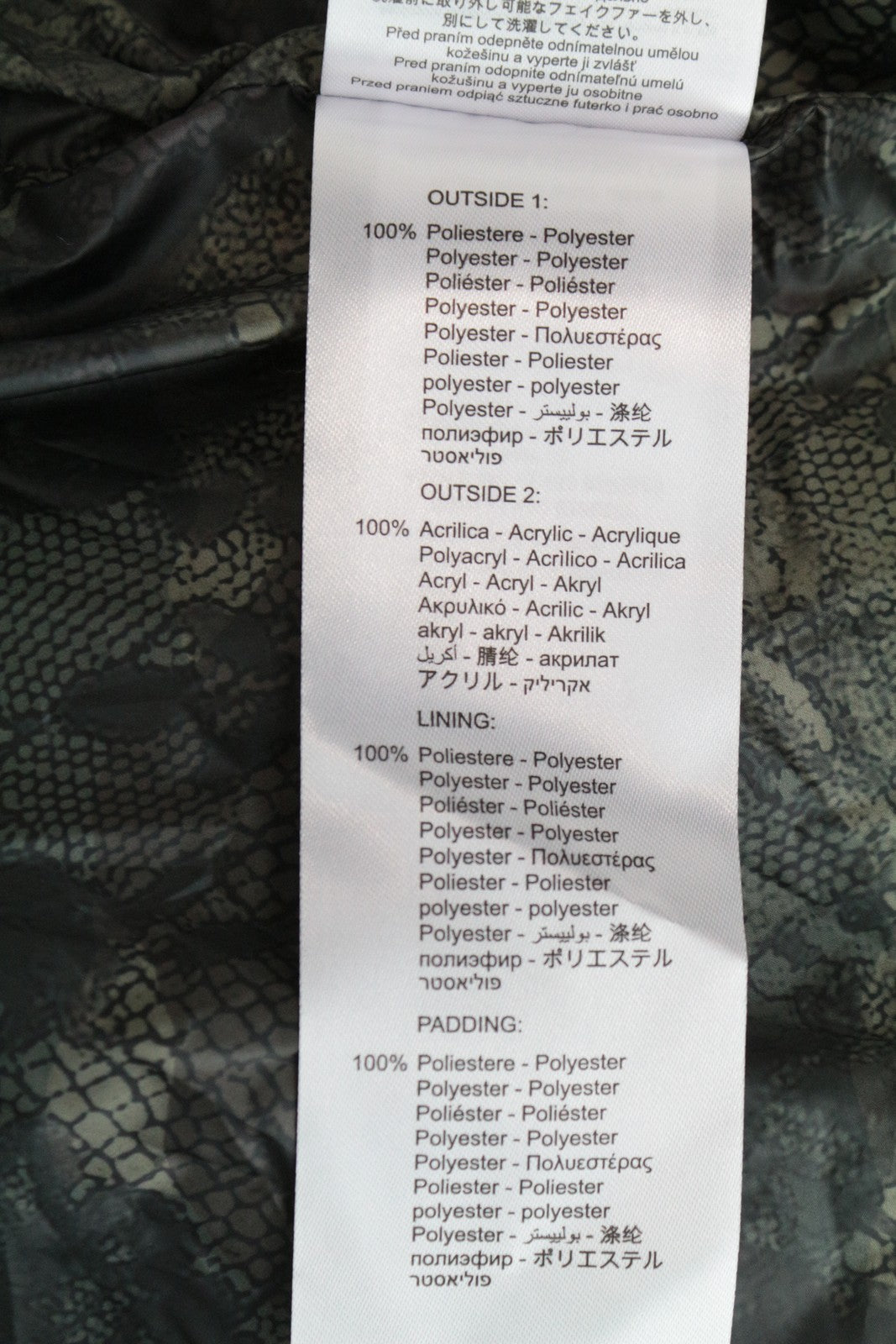 REPLAY Women's Jacket S Faux Fur Hooded Padded Quilted Mid-Length Pocketed Black