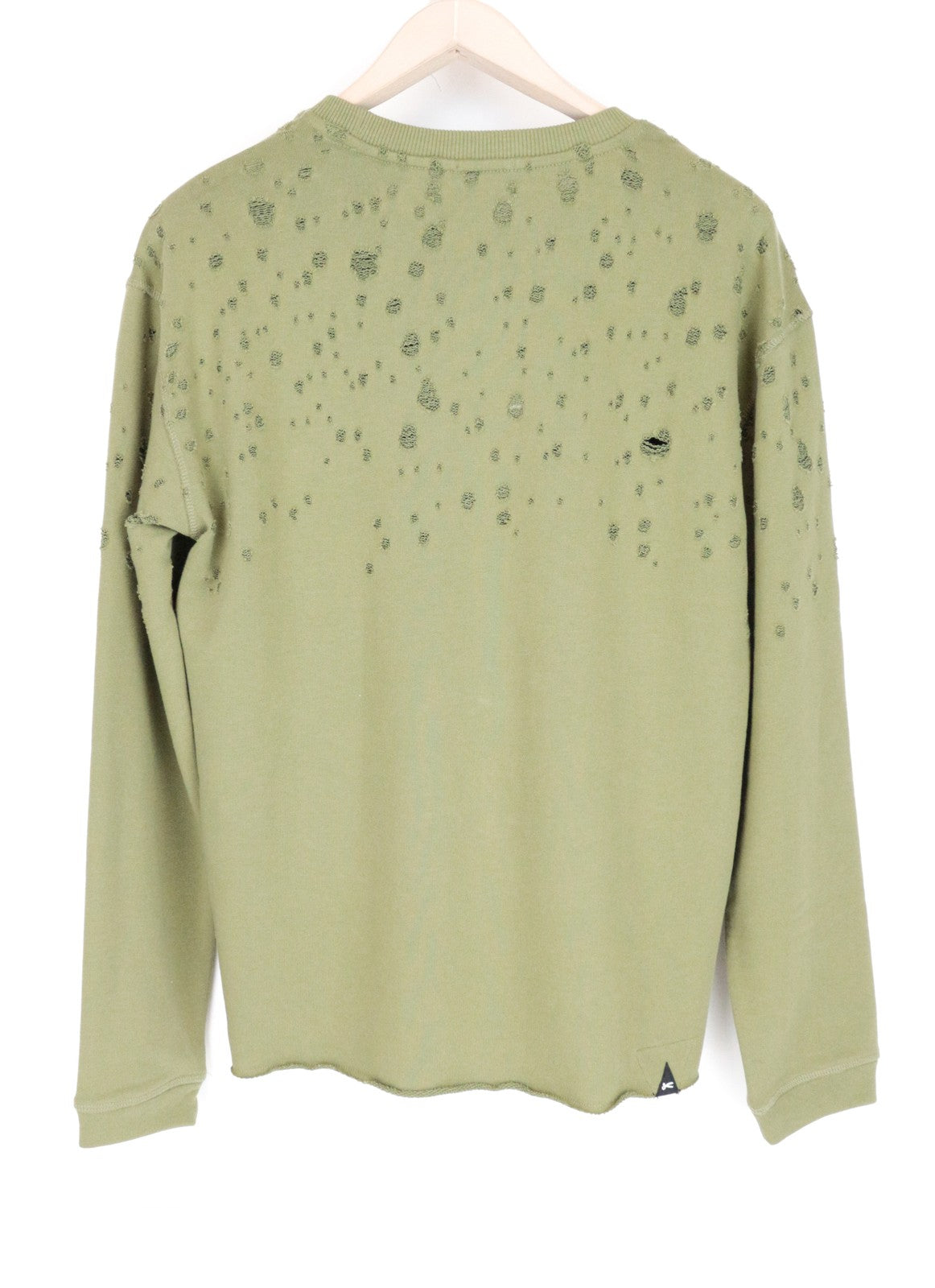 DENHAM Shadow moteriškas džemperis M, chaki spalvos, ilgomis rankovėmis, apvalia apykakle 