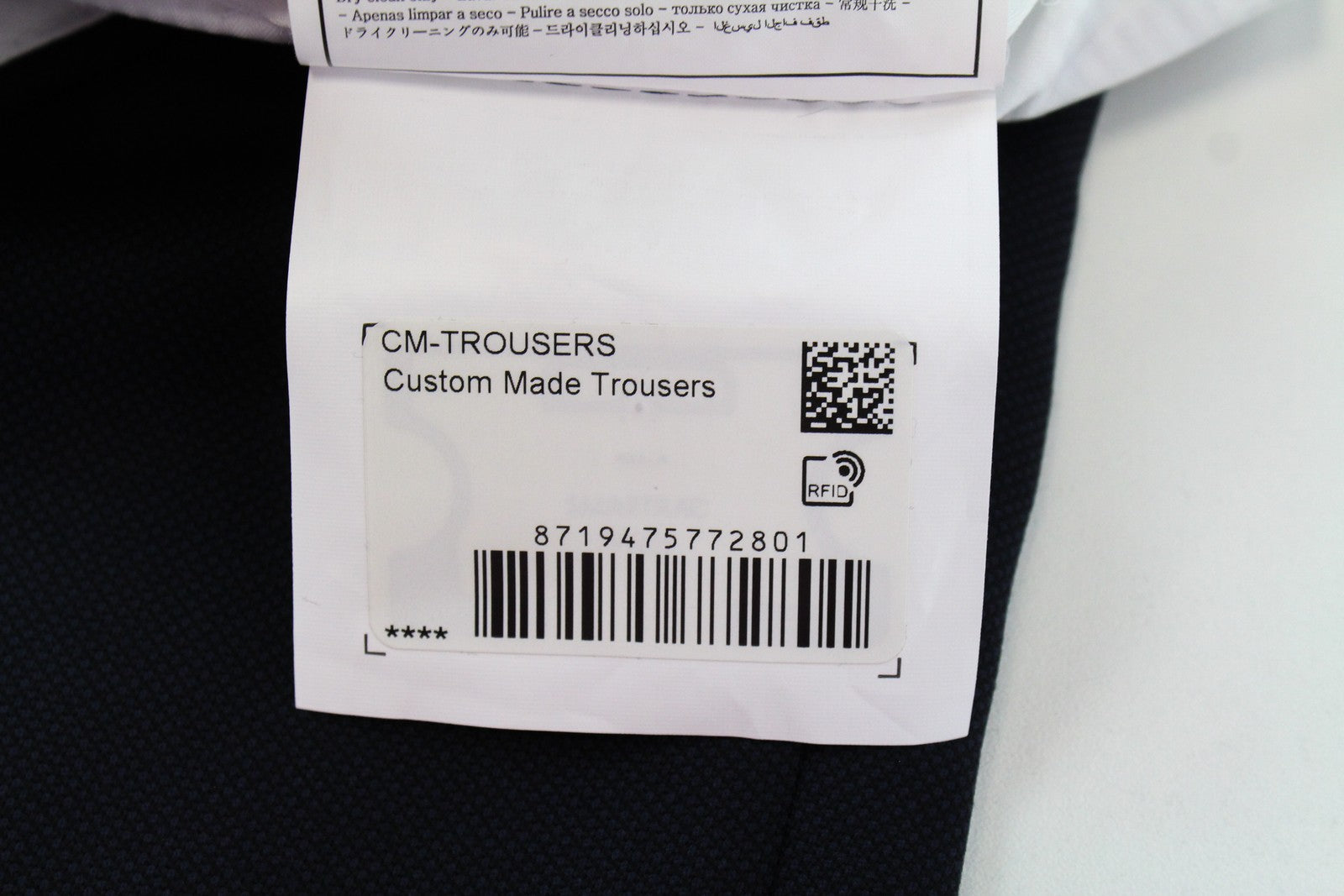 SUITSUPPLY UK40S Navy Pleated  Wool Classic Classic Trousers