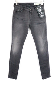 DIESEL Slandy 069GI moteriški džinsai W30/L32 Slim Skinny, dirbtinio tamprumo, pilki 