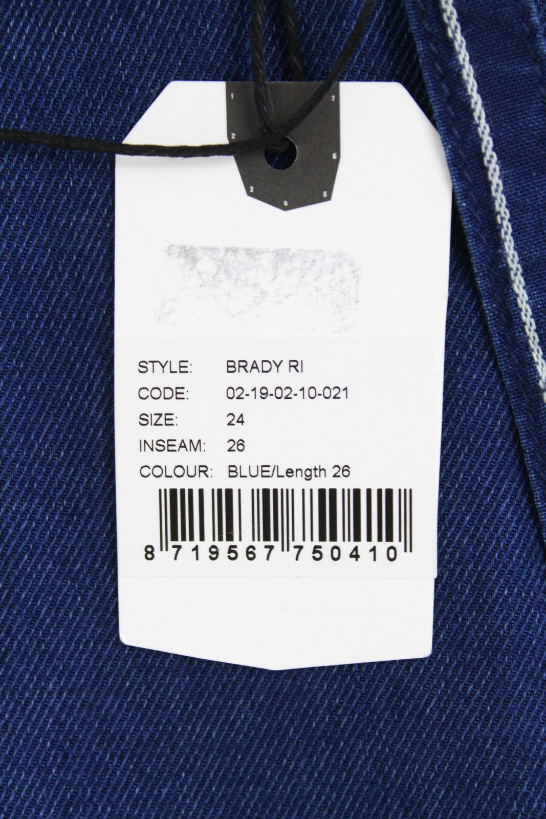 DENHAM Brady Jeans W24/L26 Wide Leg Lightweight   Blue Belted