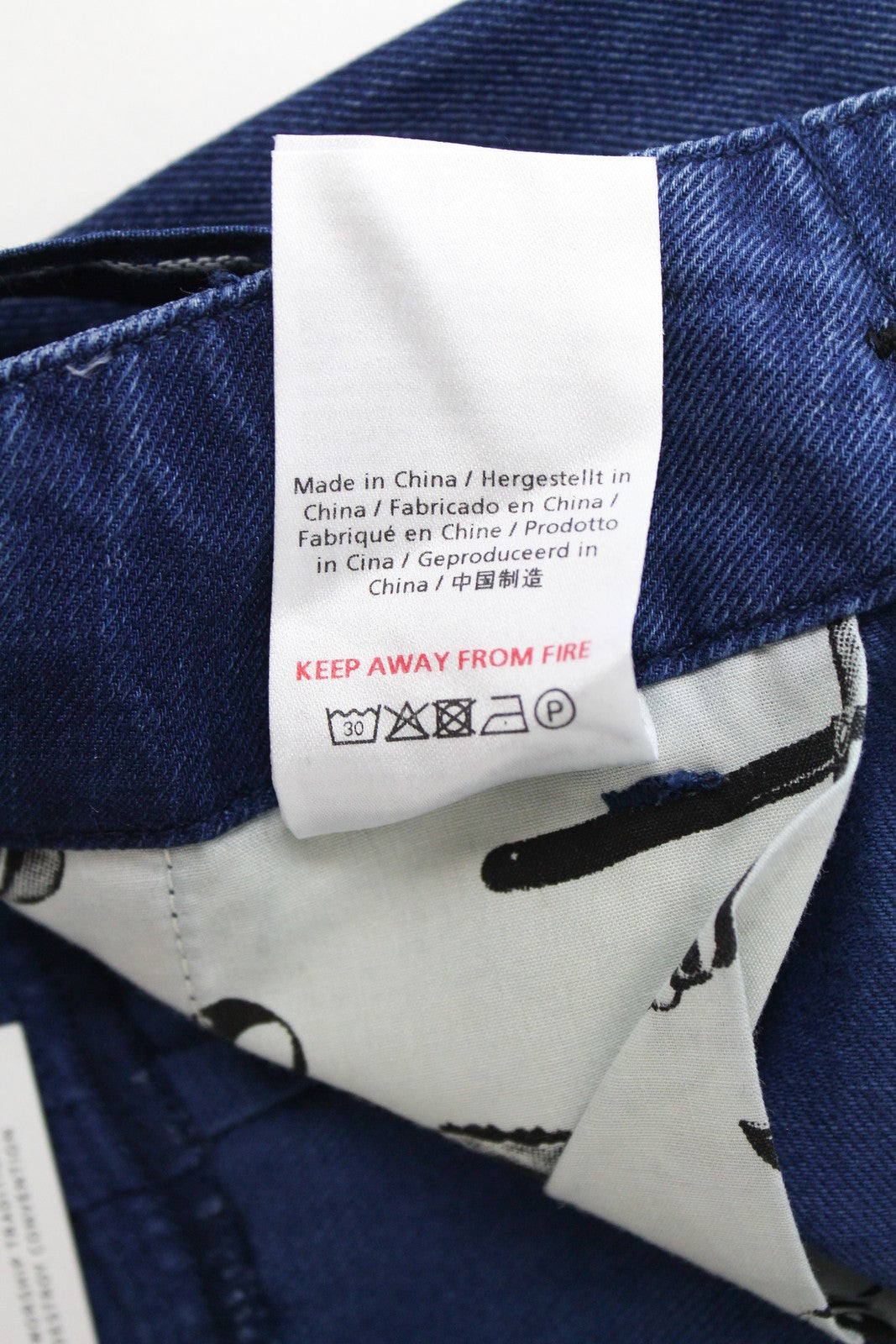 DENHAM Brady Jeans W26/L28 Blue   Belted Lightweight Wide Pants