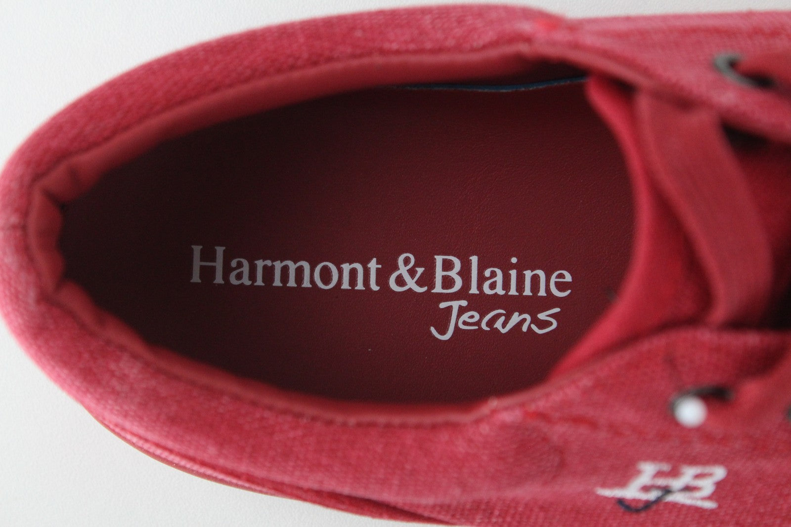 HARMONT &amp; BLAINE EU41 vyriški raudoni sportbačiai su raišteliais 