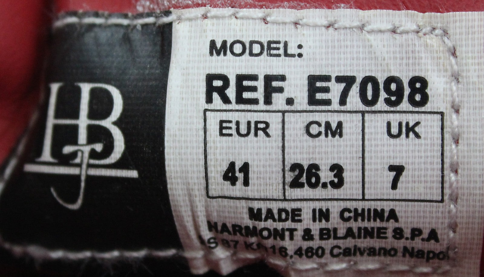 HARMONT &amp; BLAINE EU41 vyriški raudoni sportbačiai su raišteliais 