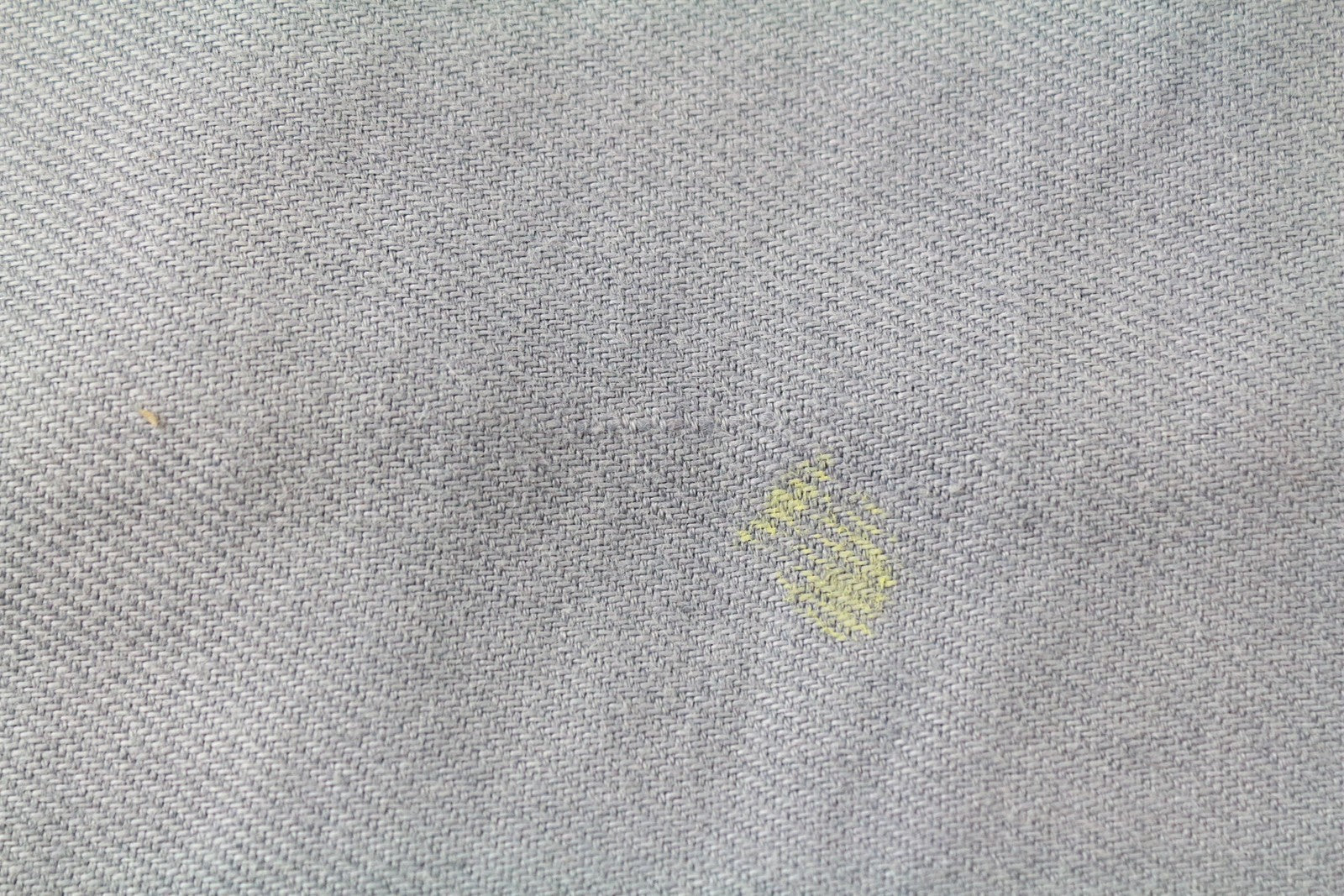 DENHAM Bonnie Jeans W23/L28 Blue Flared Linen  Washed Aged Look Painted