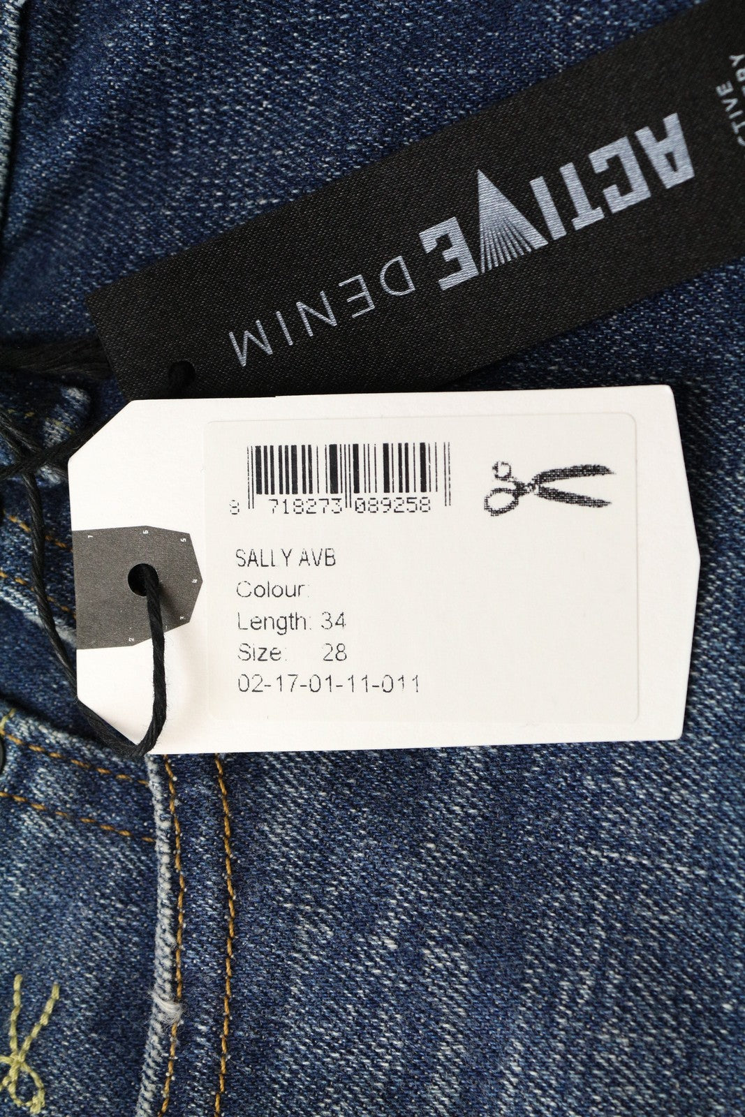 DENHAM Sally W28/L34 Straight  Jeans Blue 5-Pocket  Stretch Womens