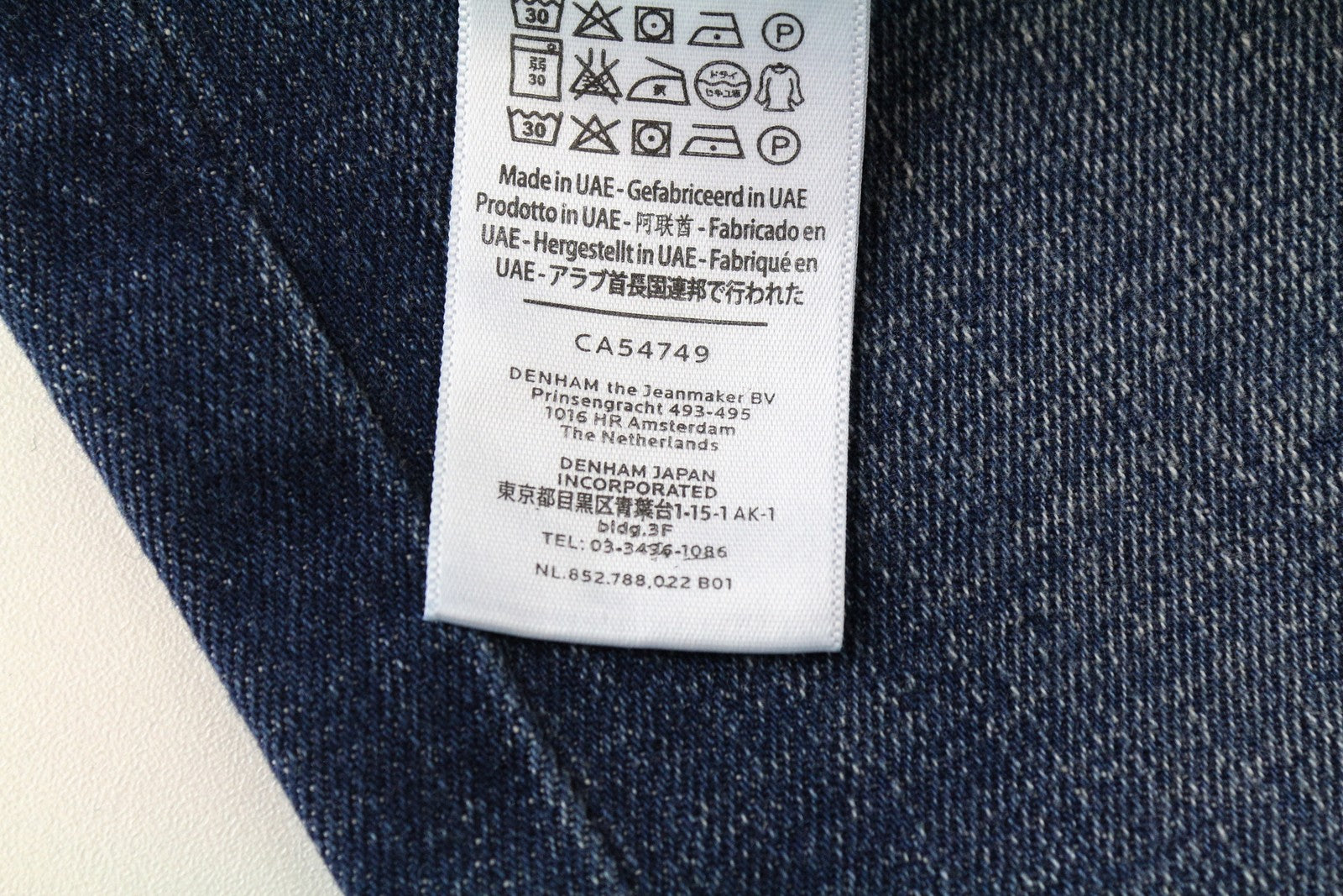 DENHAM Sally W28/L34 Straight  Jeans Blue 5-Pocket  Stretch Womens