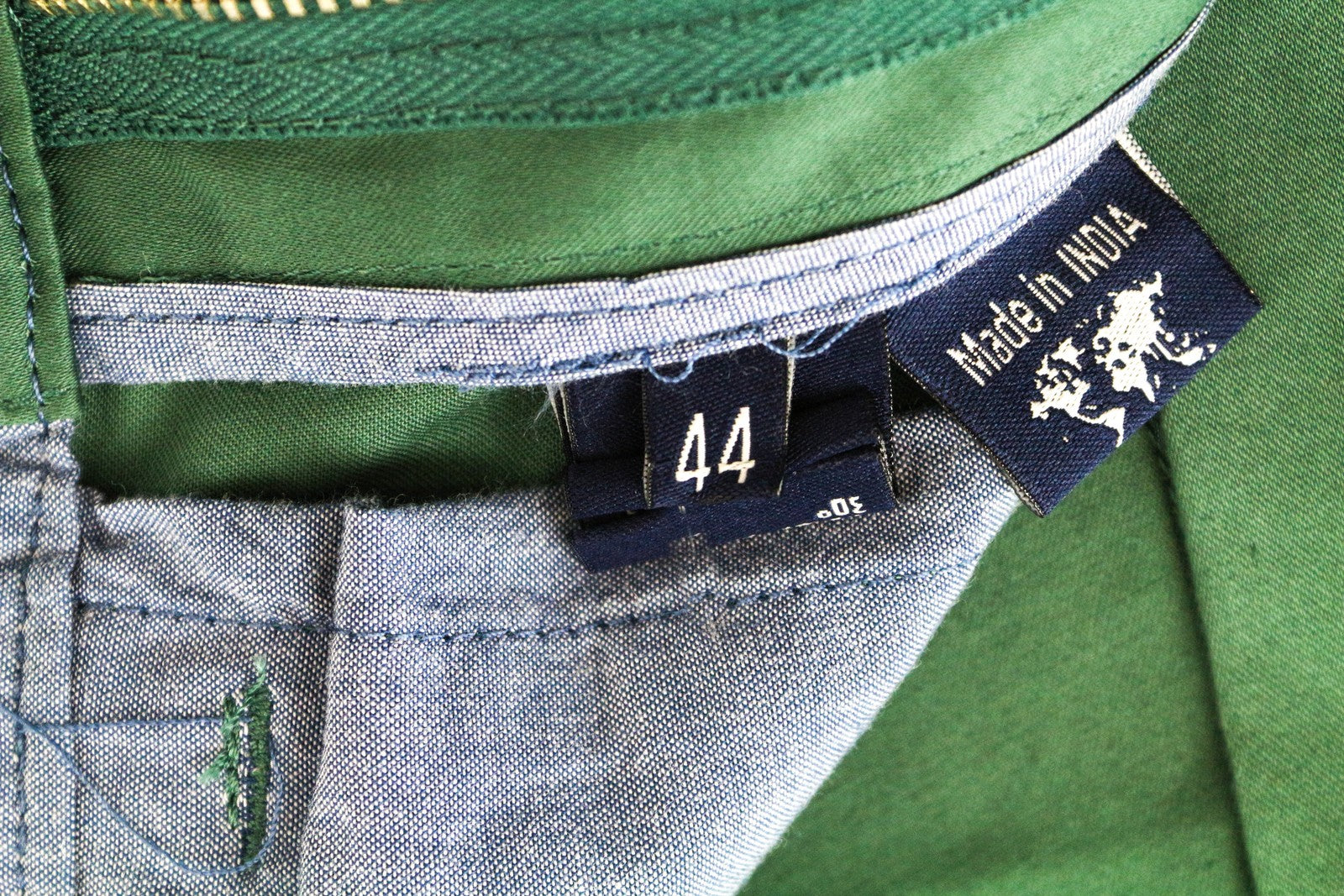 HARMONT & BLAINE Brown Slim Mens Pants 44 Stretch  Zip Style