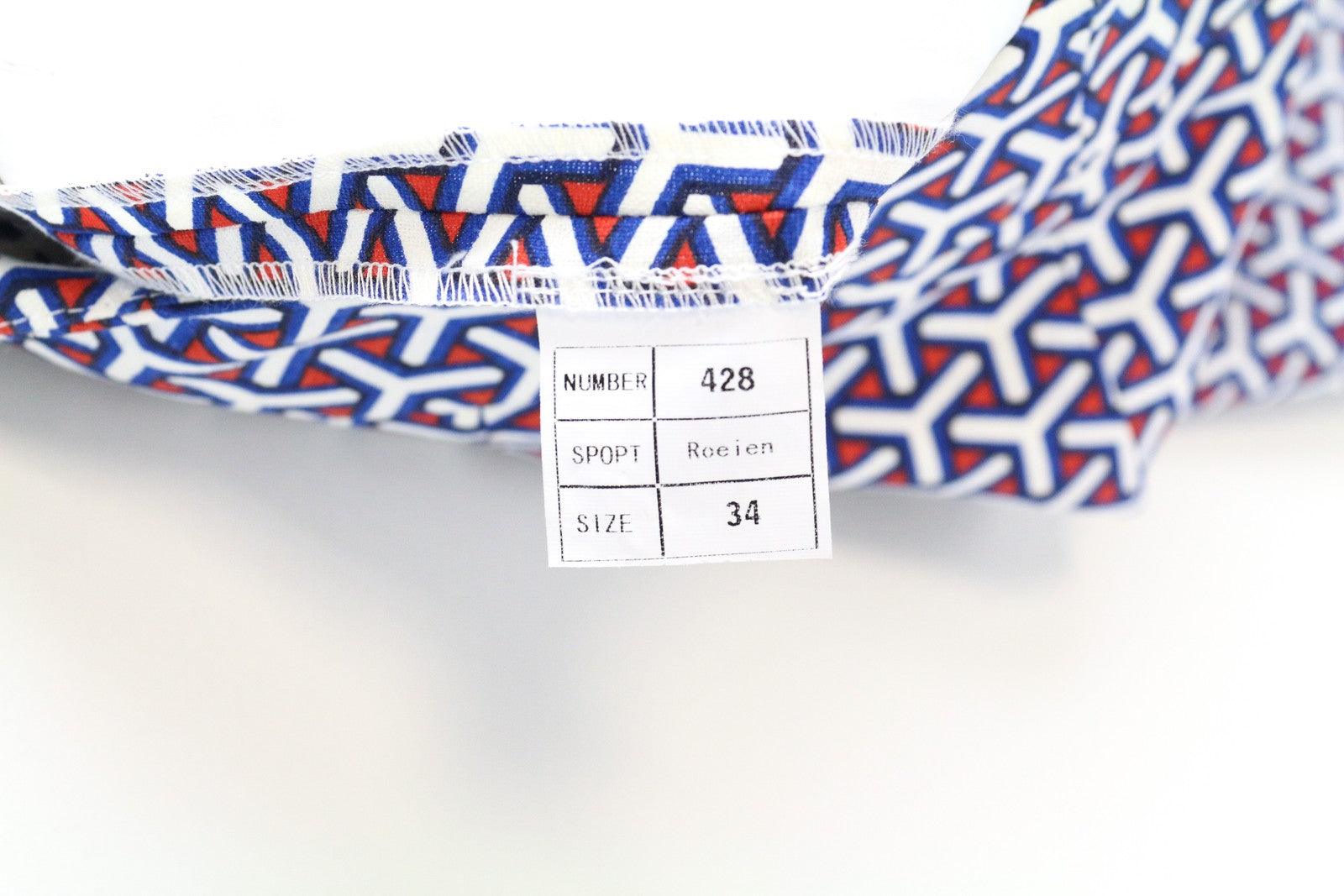 SUITSUPPLY raštuoti vasariniai moteriški šortai su užtrauktuku, mėlynomis ir raudonomis kišenėmis, 34 colių įstrižainė 