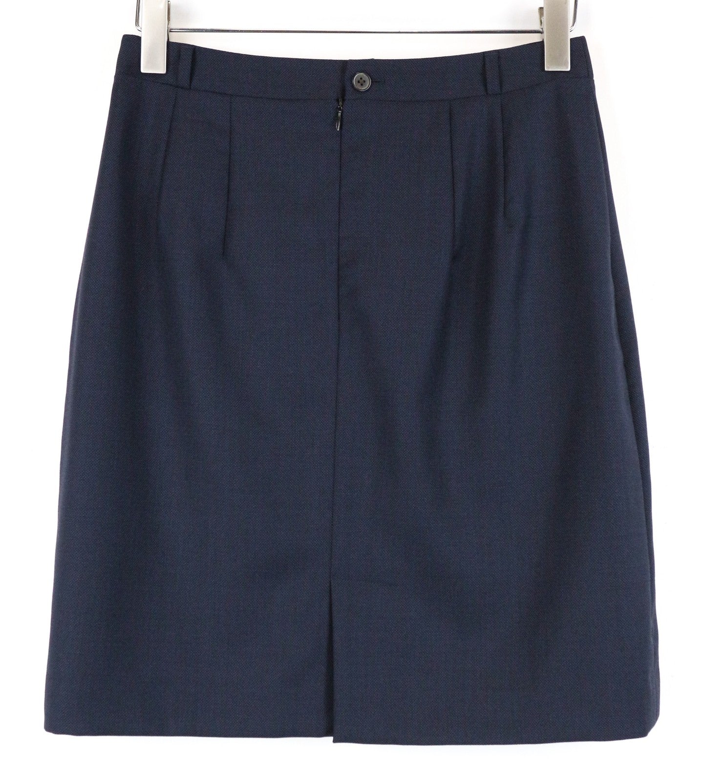 SUITSUPPLY Womens Navy Wool Skirt 40 Classic Slim  Classic Lined