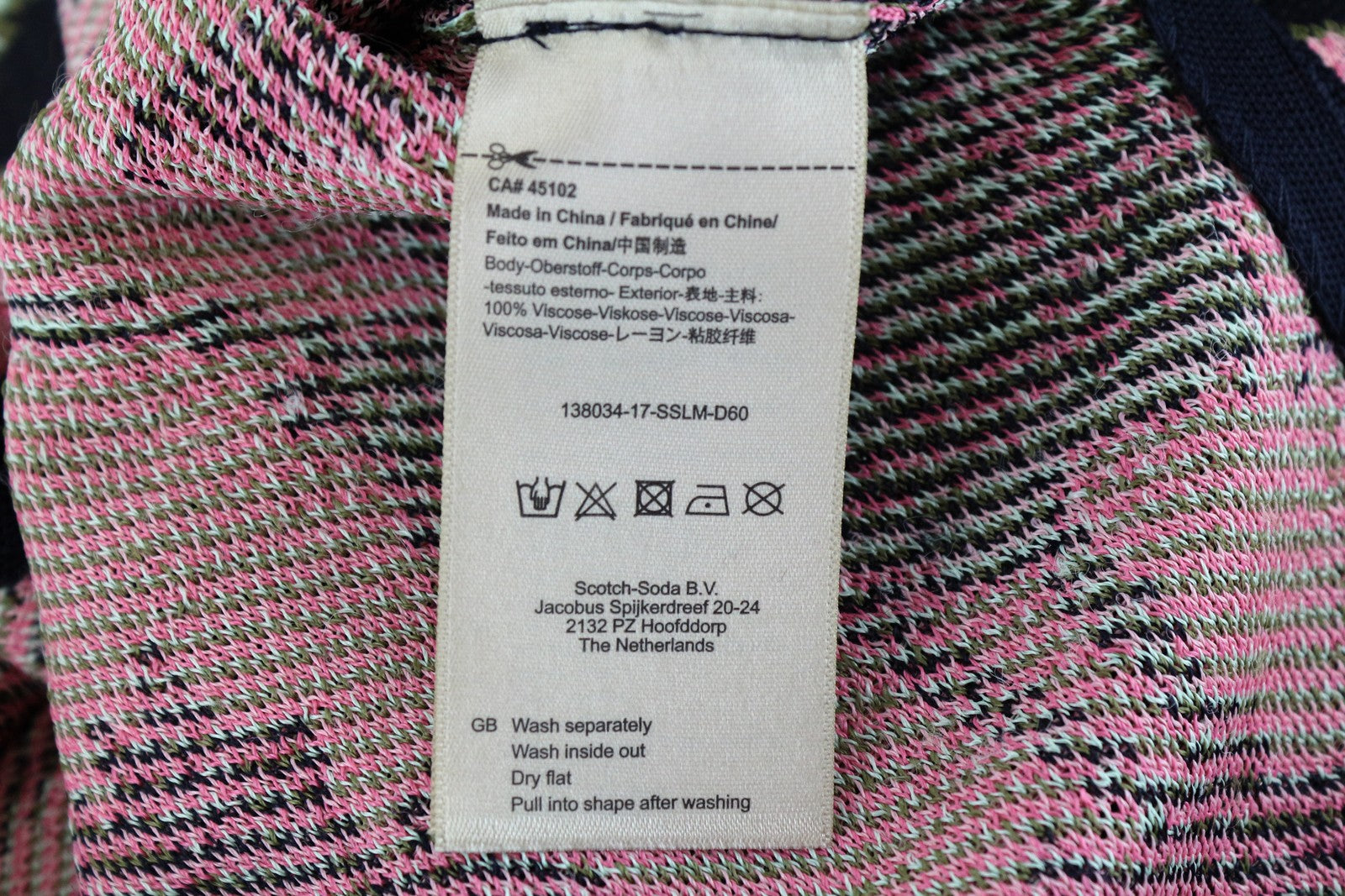 MAISON SCOTCH Knitted Pullover T-Shirt M Navy Flower Print Sleeveless