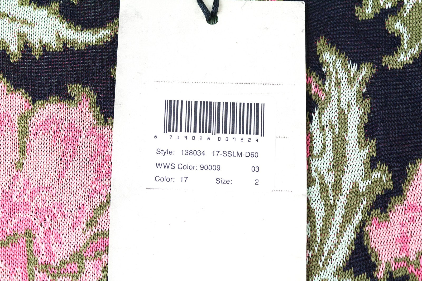 MAISON SCOTCH Knitted Pullover T-Shirt M Navy Flower Print Sleeveless