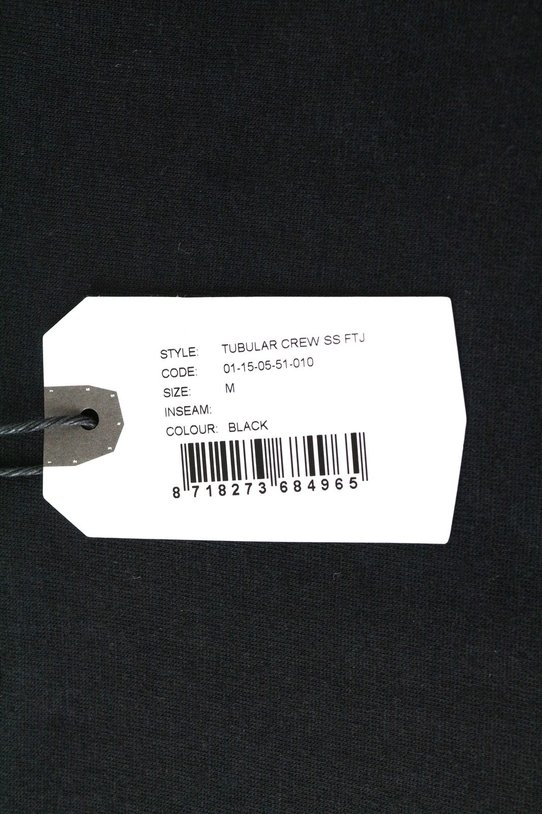 DENHAM Black  Tee M Womens  Short Sleeve Tubular Basic