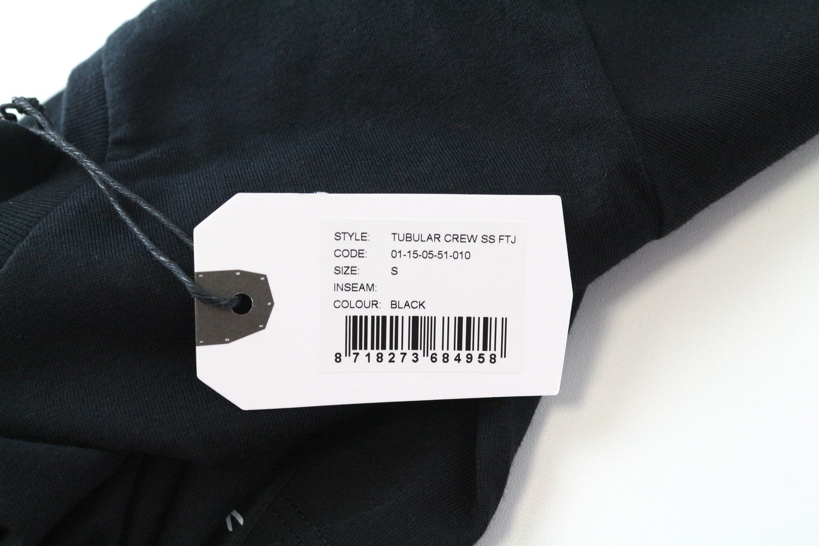 DENHAM Tubular T-Shirt S Womens Black  Short Sleeve Simple Style