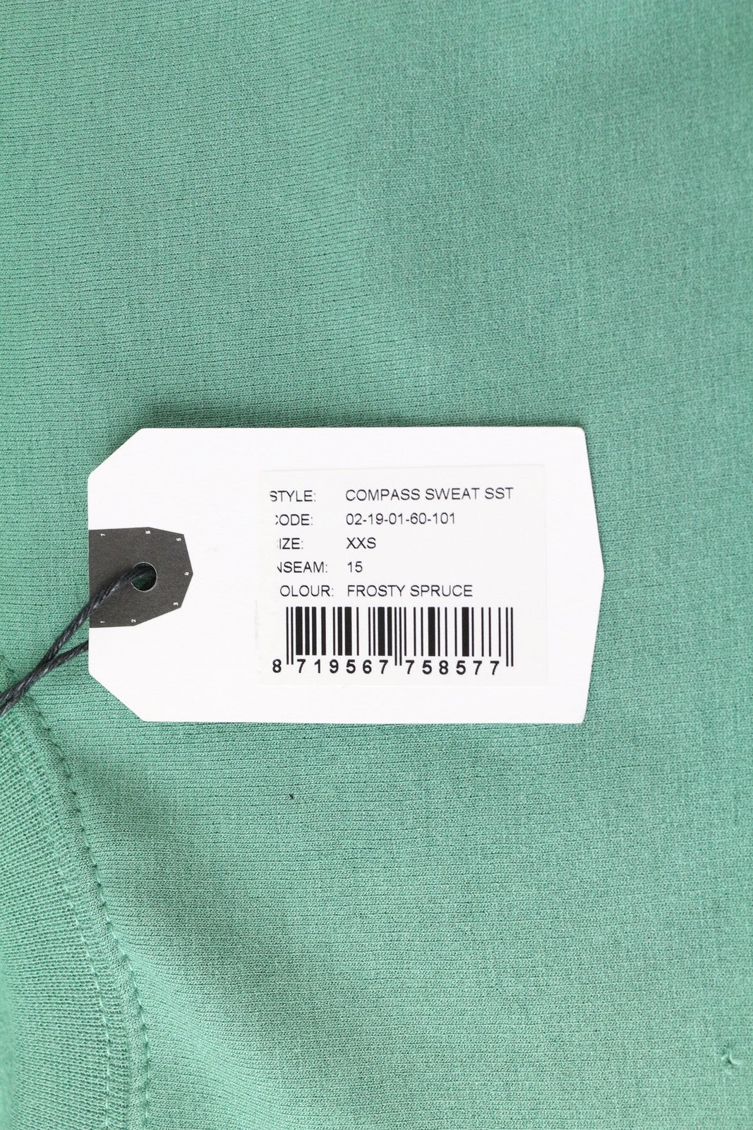 DENHAM „Compass“ džemperis moterims, 2XS, žalias, tamprus, ilgomis rankovėmis 