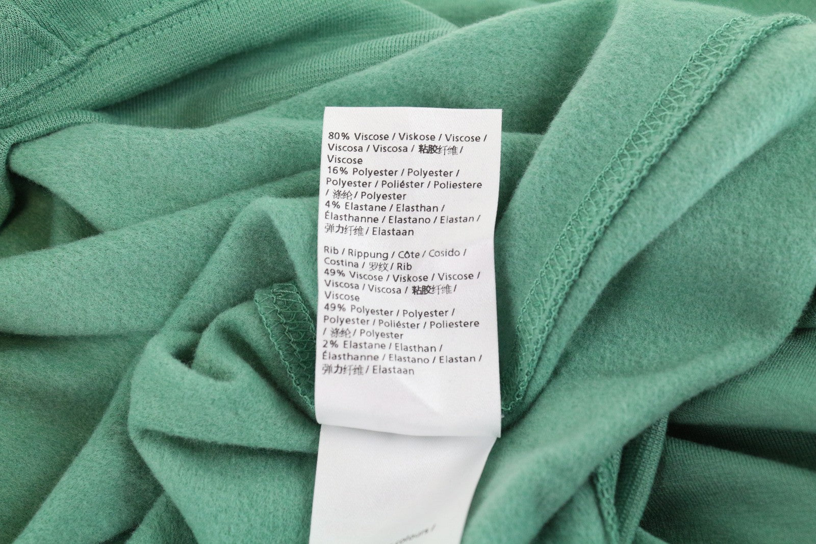 DENHAM „Compass“ džemperis moterims, 2XS, žalias, tamprus, ilgomis rankovėmis 