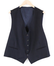 SUITSUPPLY Waistcoat UK52S Mens Navy  Wool Lined V-Neck