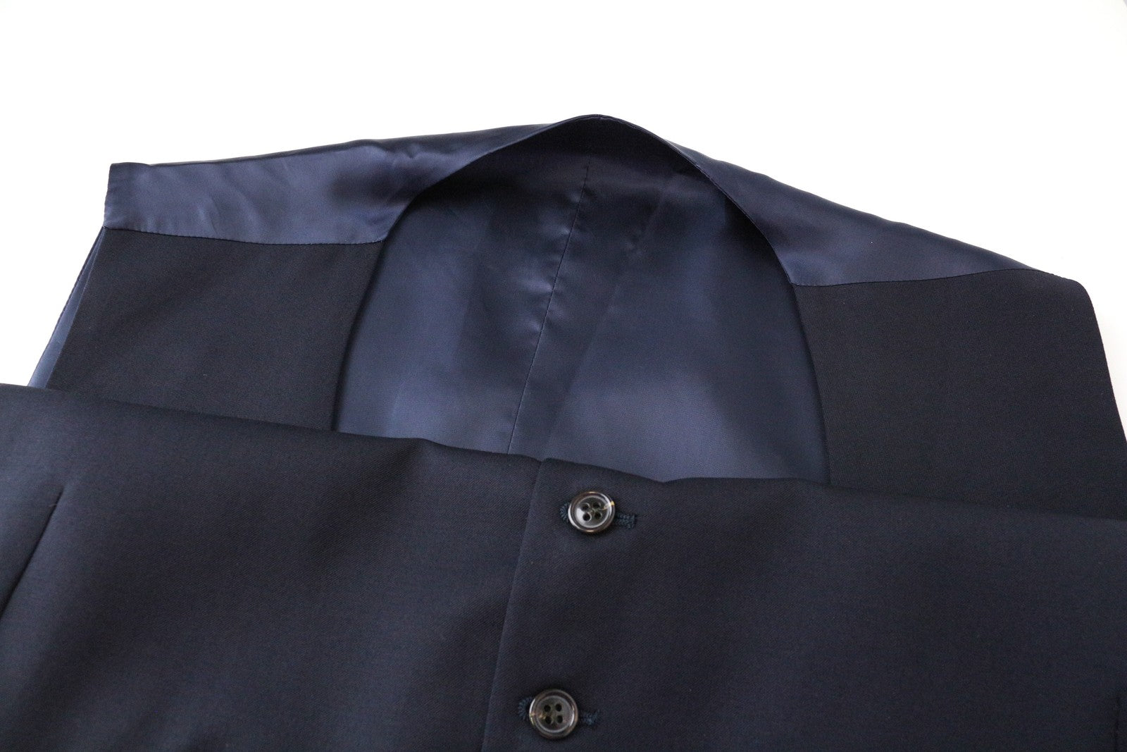 SUITSUPPLY Waistcoat UK52S Mens Navy  Wool Lined V-Neck