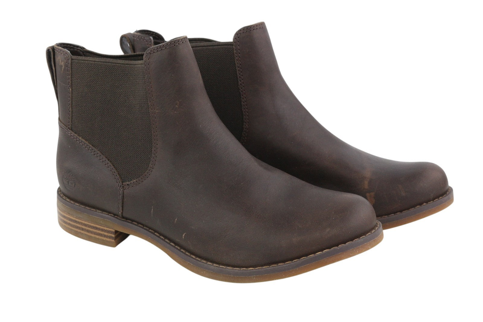 TIMBERLAND A1KHW moteriški aulinukai EU38/38.5 tamsiai rudi odiniai batai iki kulkšnies migdolų nosies. 