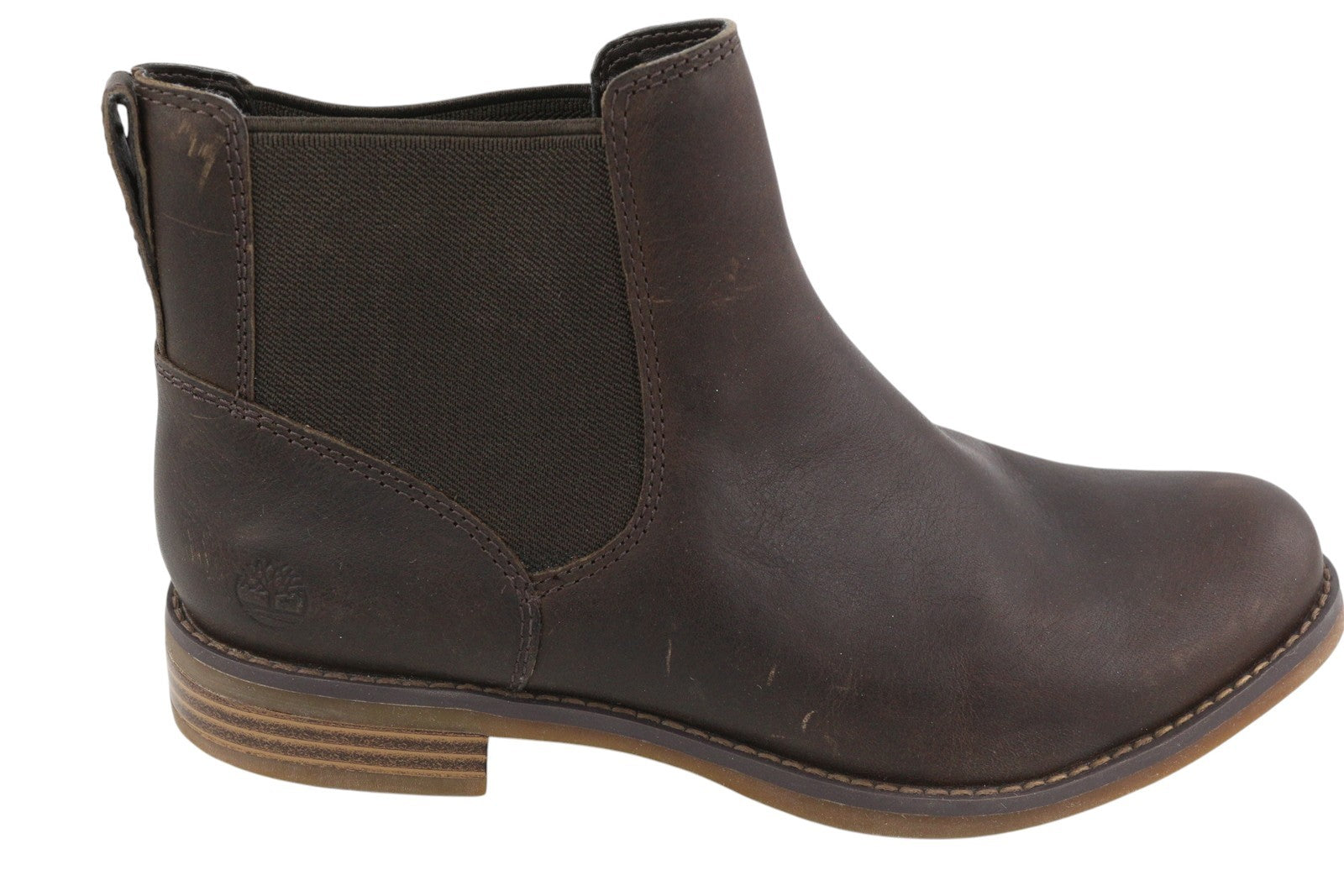 TIMBERLAND A1KHW moteriški aulinukai EU38/38.5 tamsiai rudi odiniai batai iki kulkšnies migdolų nosies. 